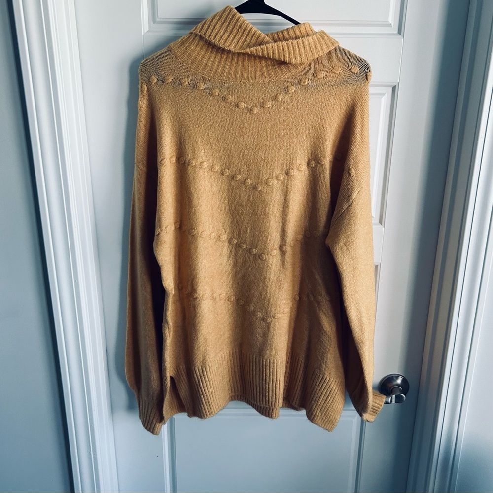 Pink Lily Boutique Tunic Length Pom Sweater